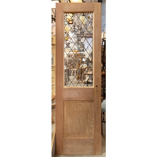 Leaded Glass Stripped Door