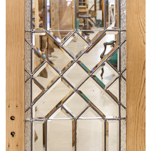 Beveled + Florentine Glass Border Pantry Door