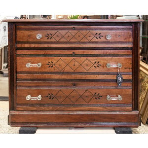 1900's Eastlake Dresser with Glass Pulls