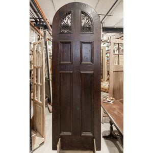 6 panel Arched Door Mexican Mahogany