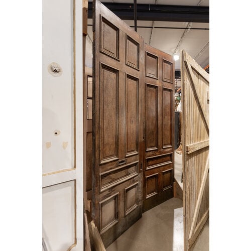 7 Panel Double Doors with Mail Slot
