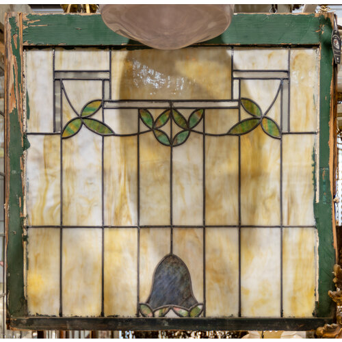Green Leaves Stained Glass