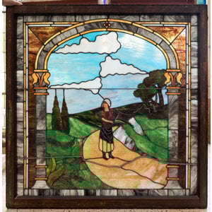 Maiden Woman Stained Glass Window Maiden Woman Stained Glass Window