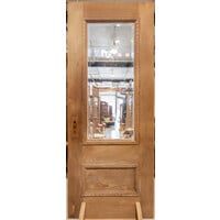 Beveled Glass Carved Egg & Dart Door