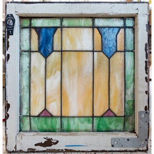 Stained Glass Window - Blue Diamond