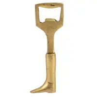Cow Boy Boot Brass Bottle Openers