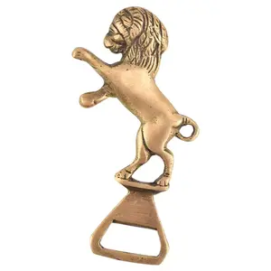 Brass Bottle Opener Brass Jungle Lion Statue