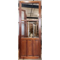 3 Panel  Half Glass Door