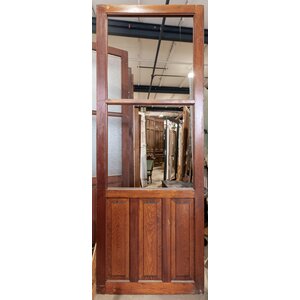 3 Panel  Half Glass Door