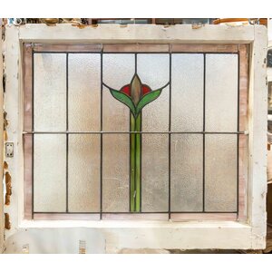 Sprouting Flower Stained Glass Window