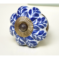 Blue Agapanthus Floral Knob