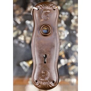 Stamped Art Nouveau Escutcheon Pair