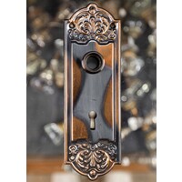 Unused Antique Japanned Escutcheon Pair