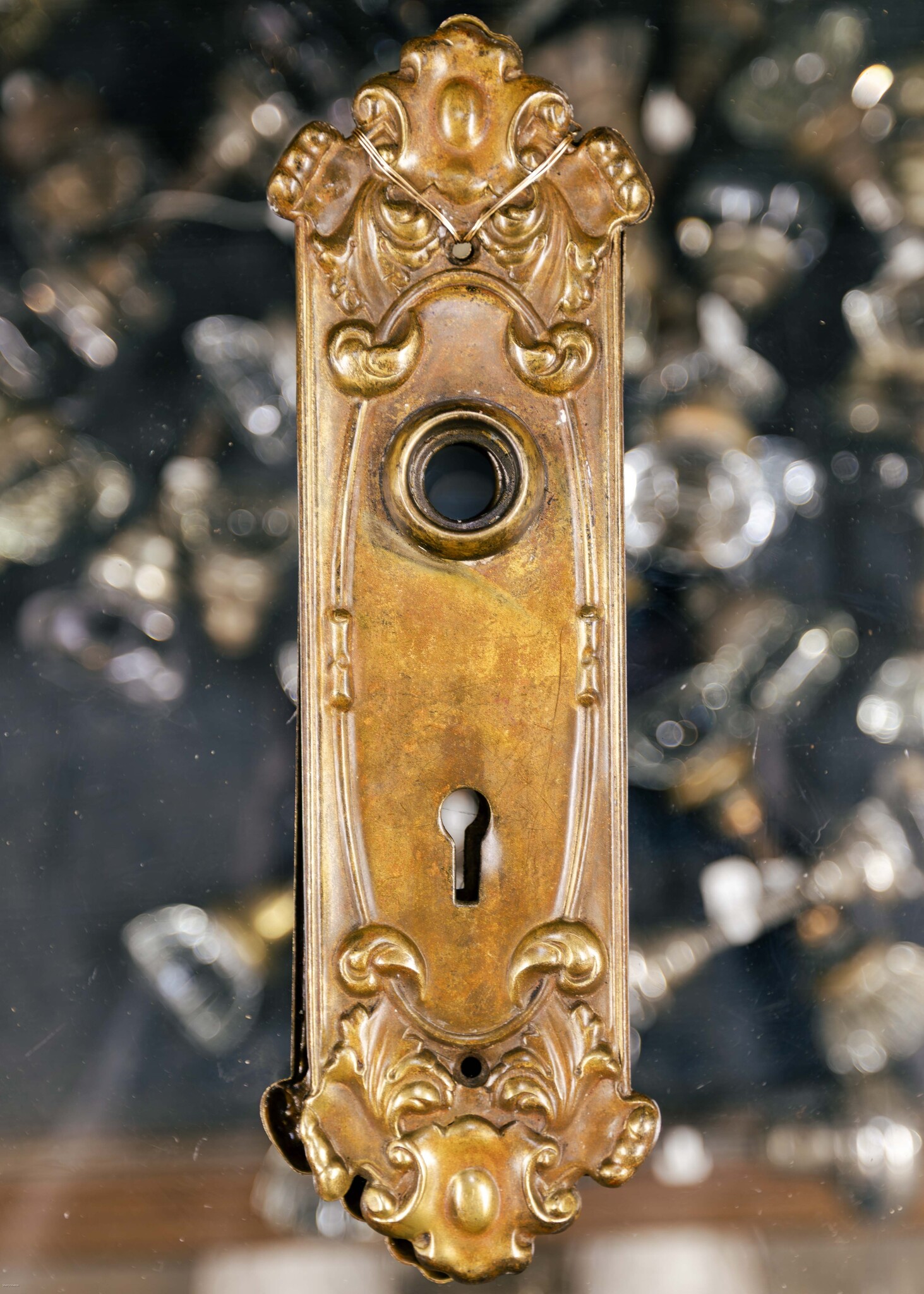1880s Victorian Escutcheon Pair - Dead People's Stuff 