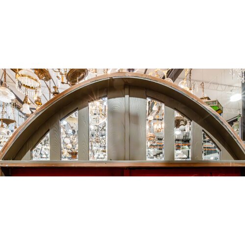 Quail Creek Double Doors + Beveled Glass Transom