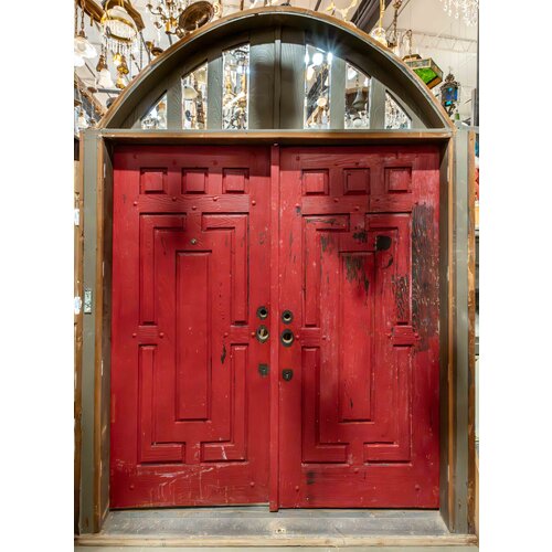 Quail Creek Double Doors + Beveled Glass Transom Quail Creek Double Doors + Beveled Glass Transom