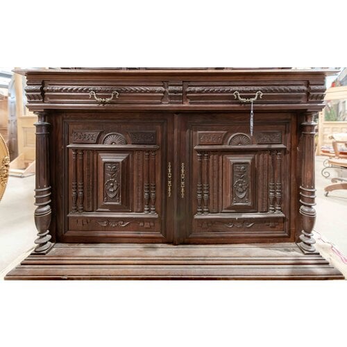 1850's Hand Carved French Renaissance Style Cabinet 1850's Hand Carved French Renaissance Style Cabinet