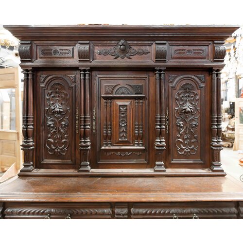 1850's Hand Carved French Renaissance Style Cabinet 1850's Hand Carved French Renaissance Style Cabinet