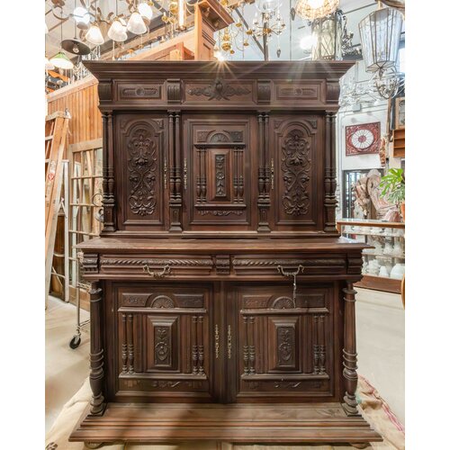 1850's Hand Carved French Renaissance Style Cabinet 1850's Hand Carved French Renaissance Style Cabinet