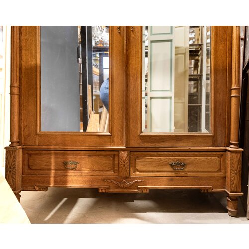 Beveled Mirror Armoire