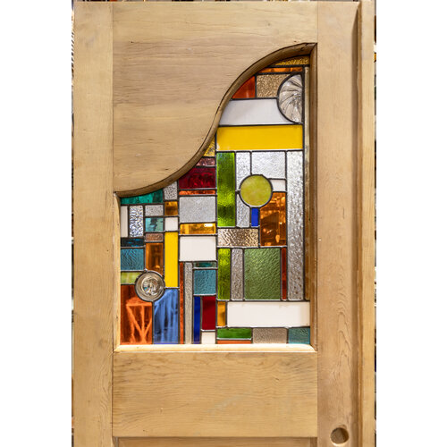 3 Panel Door with Frank Lloyd  Inspired Design