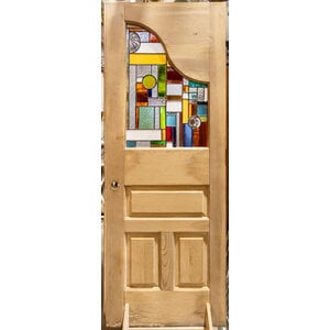 3 Panel Door with Frank Lloyd  Inspired Design