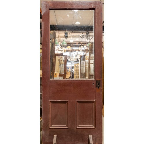 Burgundy Half Glass 2 Panel Door Burgundy Half Glass 2 Panel Door