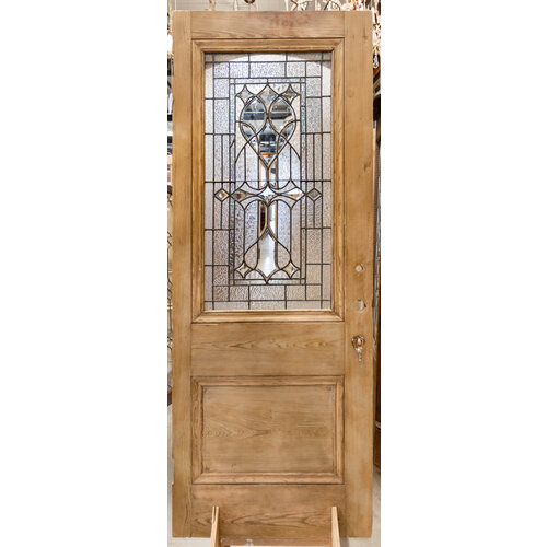 Arched Half Glass One Panel Door