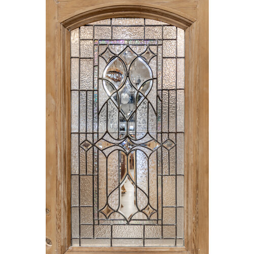 Arched Half Glass One Panel Door