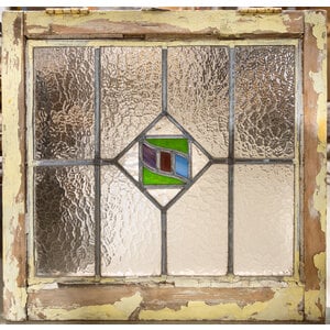 English Stained Glass- Green and Blue English Stained Glass- Green and Blue