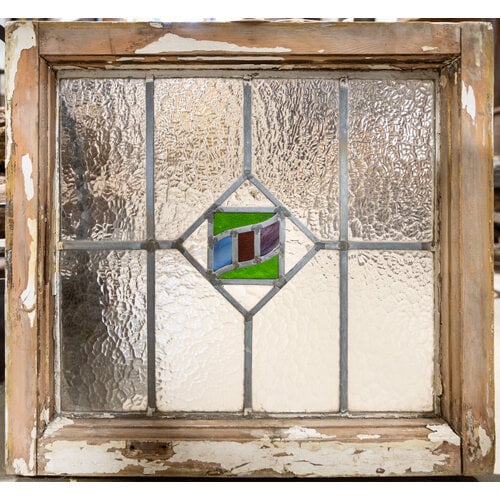 English Stained Glass- Green and Blue