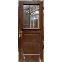 1 Lite 2 Panel Door with Dentil Shelf