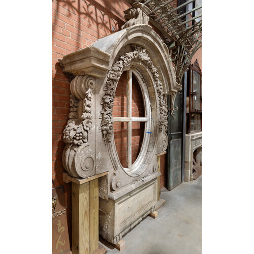 1700's Limestone English Window