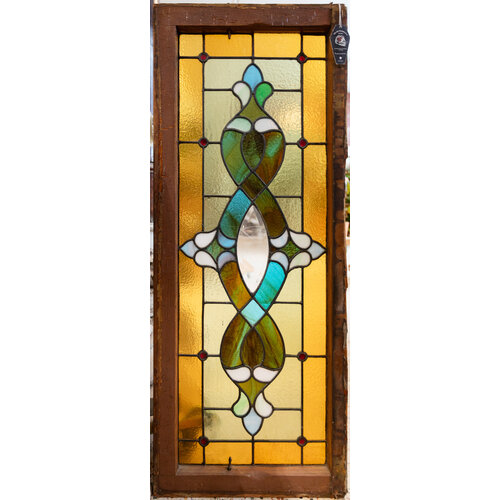 Blue + Amber Border Stained Glass Blue + Amber Border Stained Glass