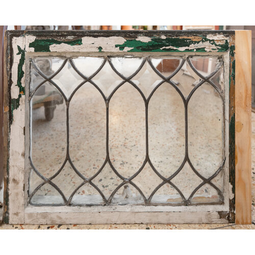 Diamond Beveled Leaded Glass Window Diamond Beveled Leaded Glass Window