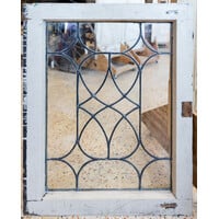 Diamond Center Leaded Glass Window