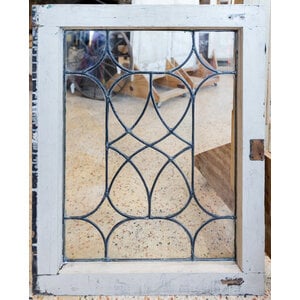 Diamond Center Leaded Glass Window Diamond Center Leaded Glass Window