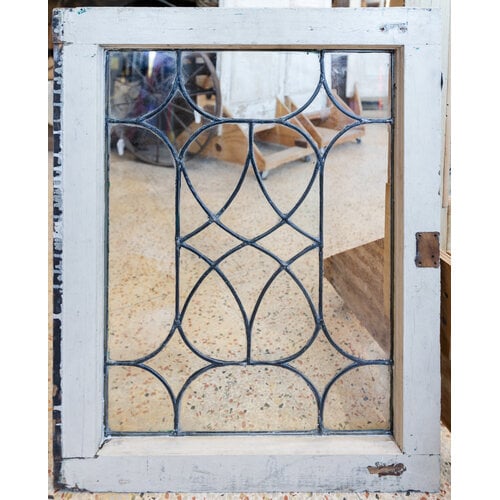 Diamond Center Leaded Glass Window