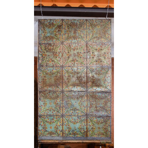 1800's Hand Painted French Stamped Tin