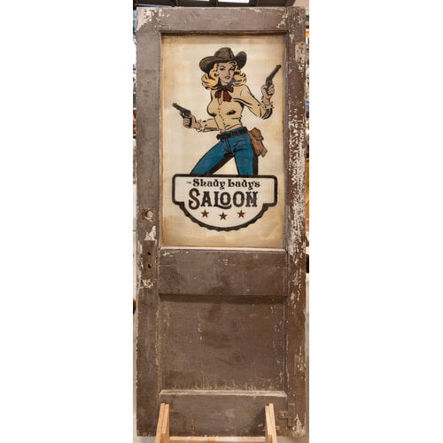 The Shady Lady's Saloon Brown 1 Panel Door The Shady Lady's Saloon Brown 1 Panel Door