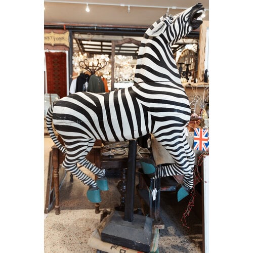 Zebra Wooden Statue