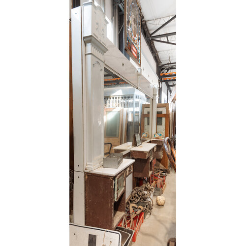 Art Deco Barber Station with Large Mirror Art Deco Barber Station with Large Mirror