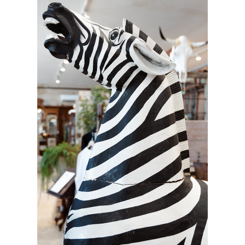 Zebra Wooden Statue