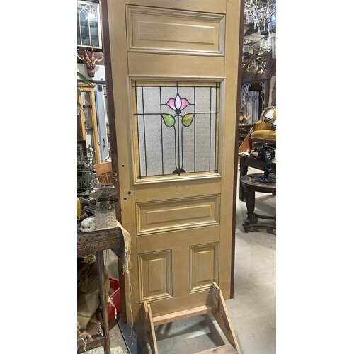 4 Panel Half Glass Door (Stained Glass)