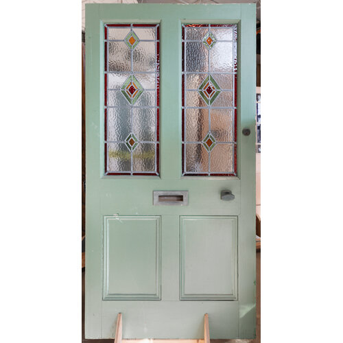 Extra Wide Stained Glass Door From England