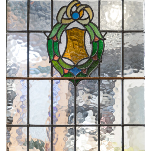 Wreath Stained Glass Door from England Wreath Stained Glass Door from England