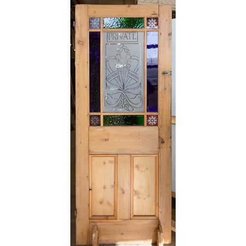 Edged Private Stained Glass Door from England