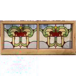 Red Heart Stained Glass Window from England