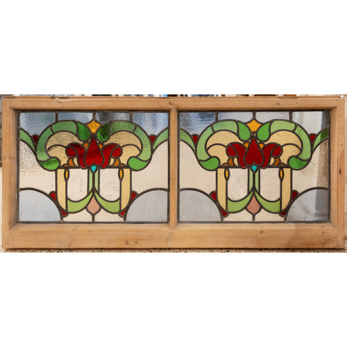 Red Heart Stained Glass Window from England