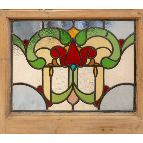 Red Heart Stained Glass Window from England